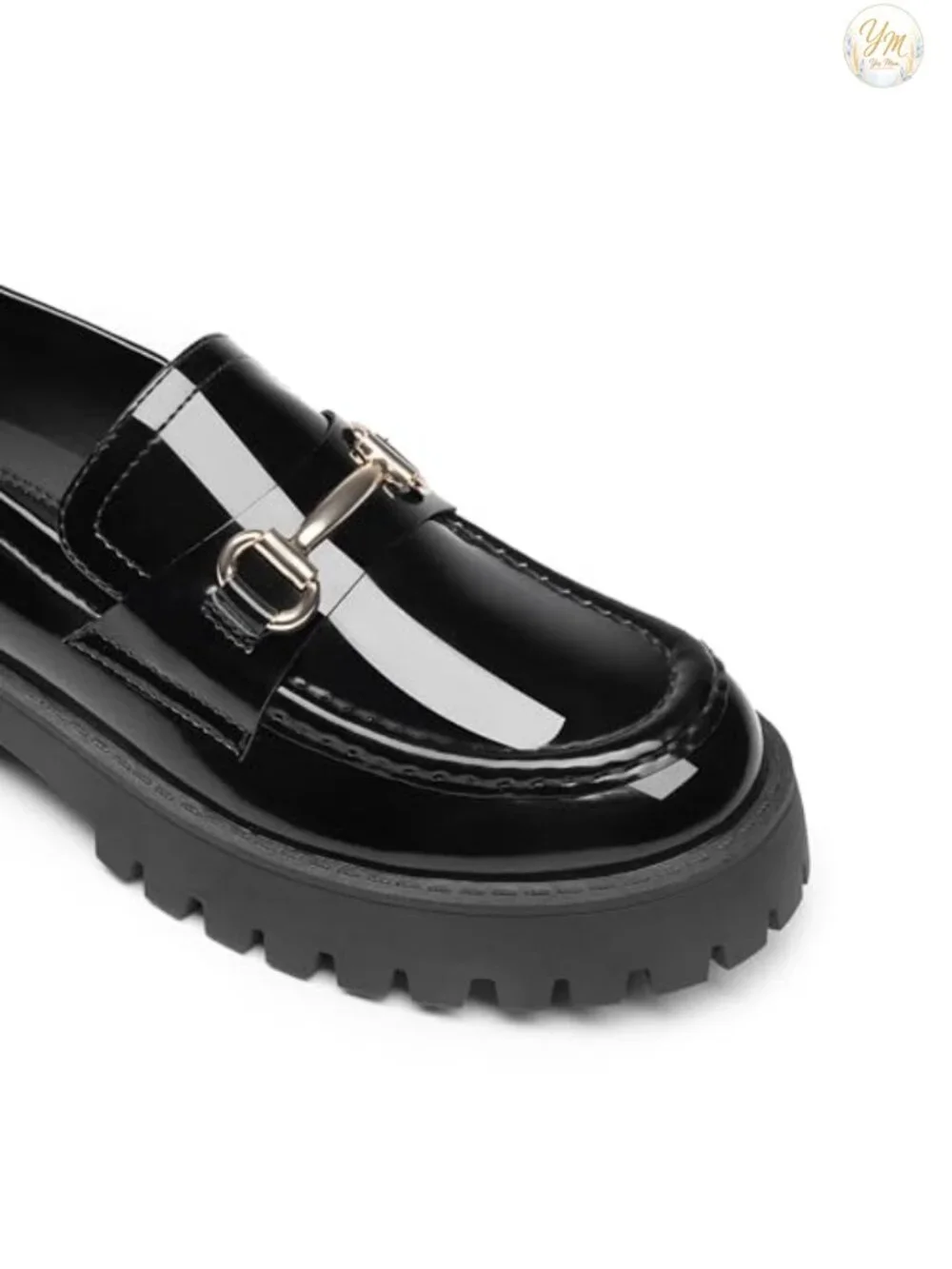 Platform Chunky Loafers Slip On Faux Leather Arch Support Dressy Business Shoes